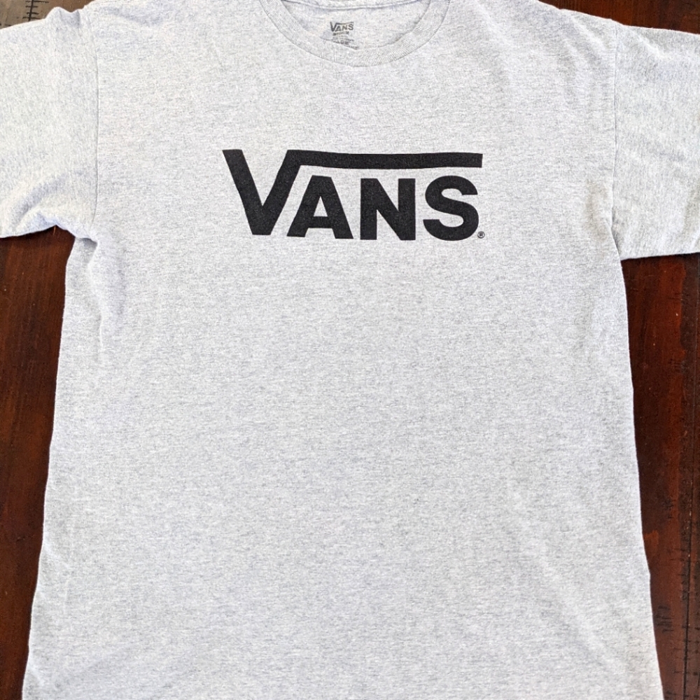 Gray Vans Logo T-shirt